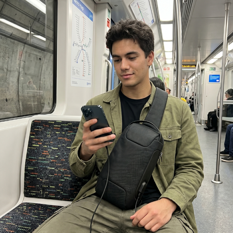 VoltCarry™ Anti-Theft Crossbody Sling Bag